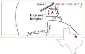 Eisenhower-Birthplace-map